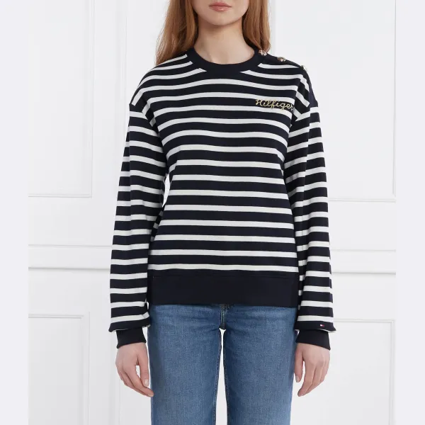 Толстовка обычного кроя с золотыми пуговицами Tommy Hilfiger, синий
Толстовка обычного кроя с золотыми пуговицами Tommy Hilfiger, синий