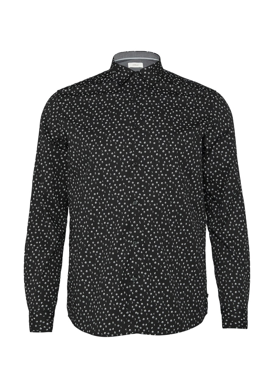 Приталенная рубашка на пуговицах s.Oliver, черный
Приталенная рубашка на пуговицах s.Oliver, черный