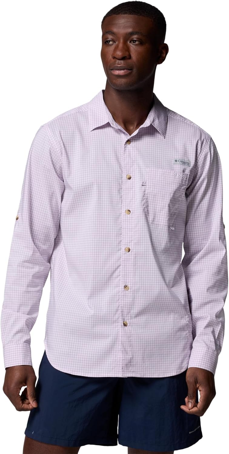 Columbia Мужская рубашка с длинным рукавом Harbor Peak, Lavender Pearl Micro Gingham
Columbia Мужская рубашка с длинным рукавом Harbor Peak, Lavender Pearl Micro Gingham