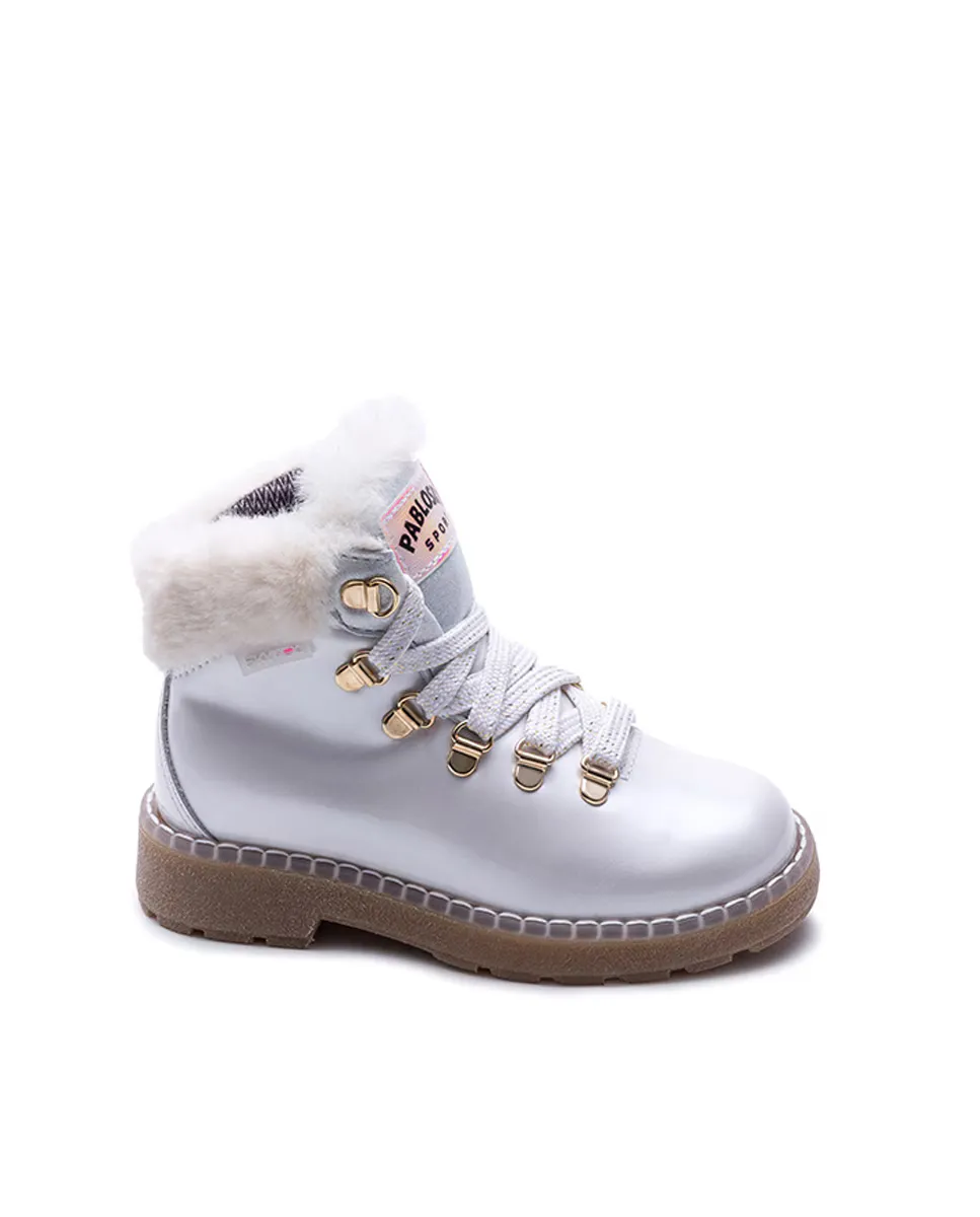 Кожаные сапоги для девочки со шнурками Pablosky, белый
Кожаные сапоги для девочки со шнурками Pablosky, белый