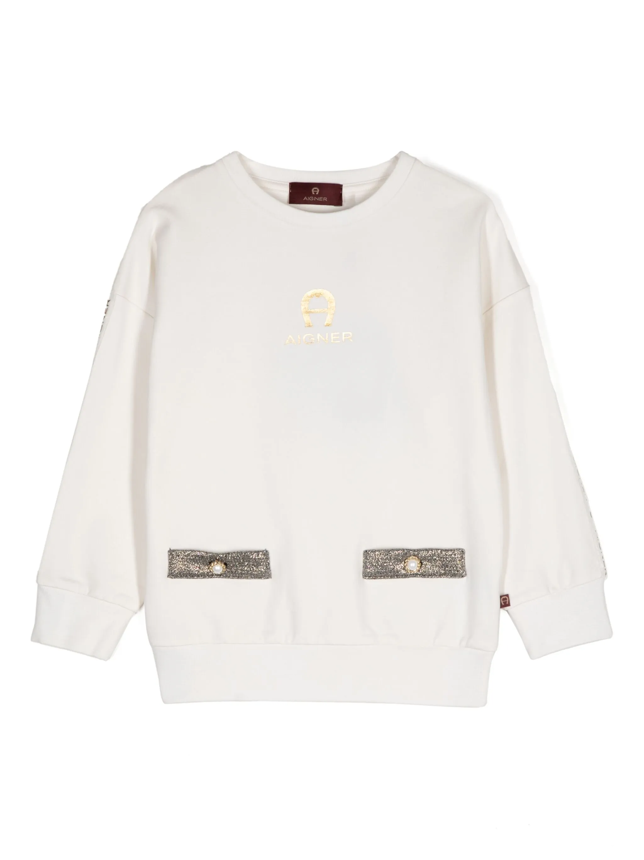 Толстовка из джерси с логотипом Aigner Kids, белый
Толстовка из джерси с логотипом Aigner Kids, белый