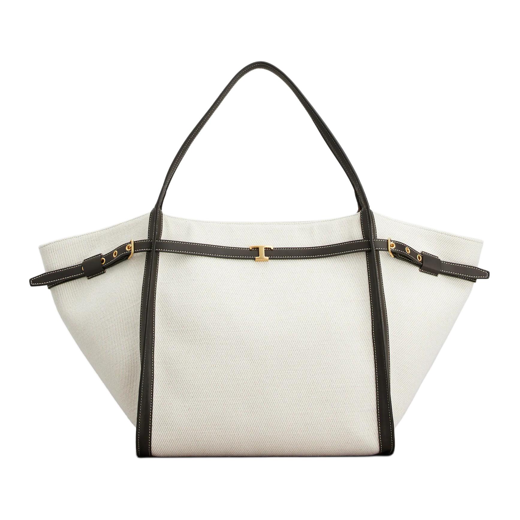 TOD'S Сумка среднего размера для женщин из холста с кожаными ручками, белая и коричневая
TOD'S Сумка среднего размера для женщин из холста с кожаными ручками, белая и коричневая