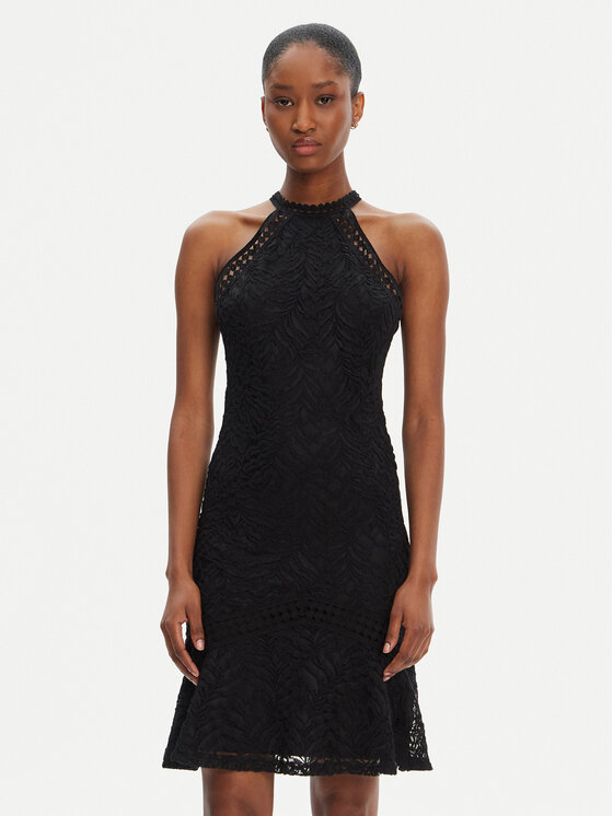 Коктейльное платье классического кроя W5YK0C KCS90 Guess, черный 
Коктейльное платье классического кроя W5YK0C KCS90 Guess, черный