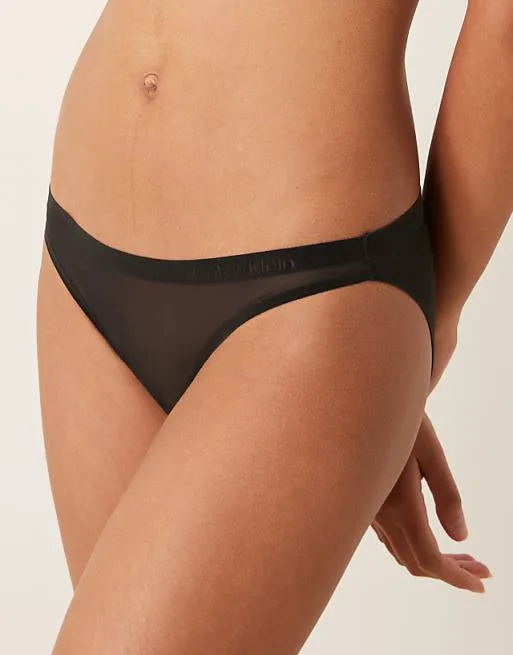 Черные сетчатые трусики бикини Calvin Klein Shapewear
Черные сетчатые трусики бикини Calvin Klein Shapewear