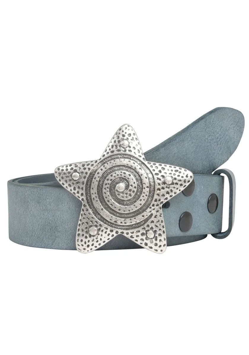 Ремень кожаный LIFE RING by showroom 019°, со сменной застежкой "Starfish Silver" Rettungsring By Showroom 019°, джинсовый
Ремень кожаный LIFE RING by showroom 019°, со сменной застежкой "Starfish Silver" Rettungsring By Showroom 019°, джинсовый