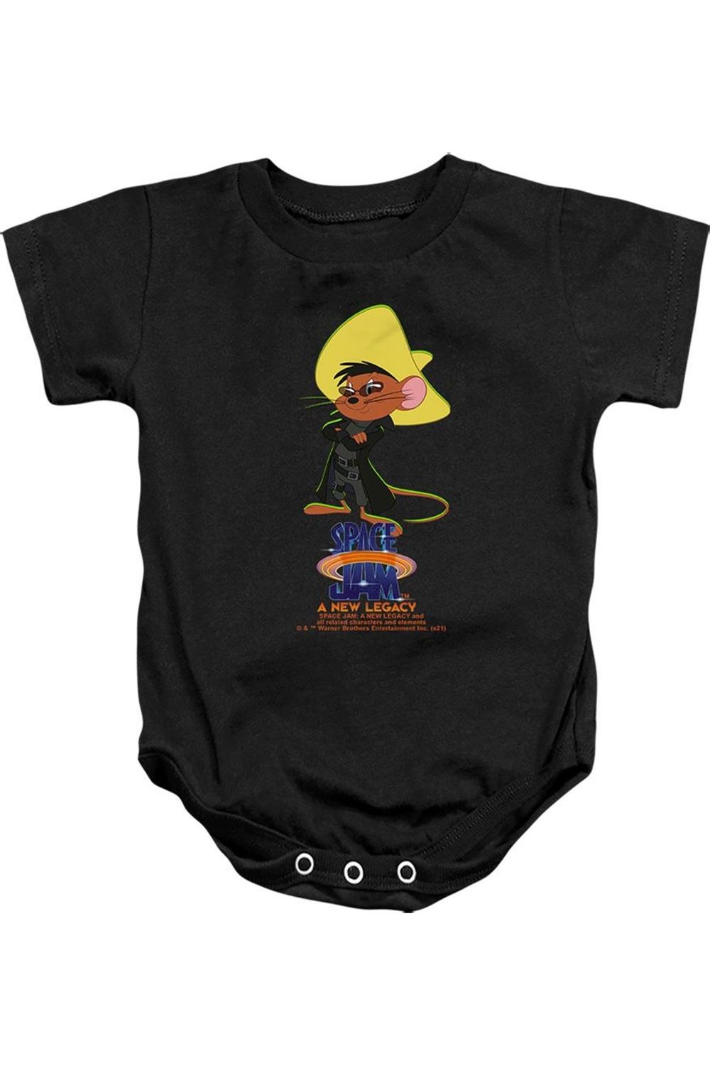 Детский комбинезон "Спиди Матрица" из фильма "Космический джем 2" на кнопках Gildan, черный
Детский комбинезон "Спиди Матрица" из фильма "Космический джем 2" на кнопках Gildan, черный