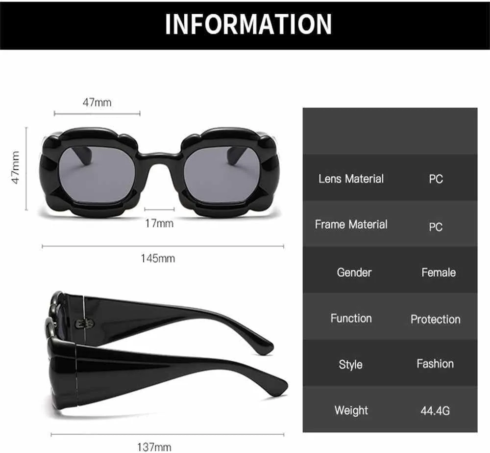 Солнцезащитные очки в стиле панк с многоугольной оправой, устойчивой к УФ-излучению, модные персонализированные очки для женщин, очки для вечеринок KTUCN, Gray
Солнцезащитные очки в стиле панк с многоугольной оправой, устойчивой к УФ-излучению, модные персонализированные очки для женщин, очки для вечеринок KTUCN, Gray