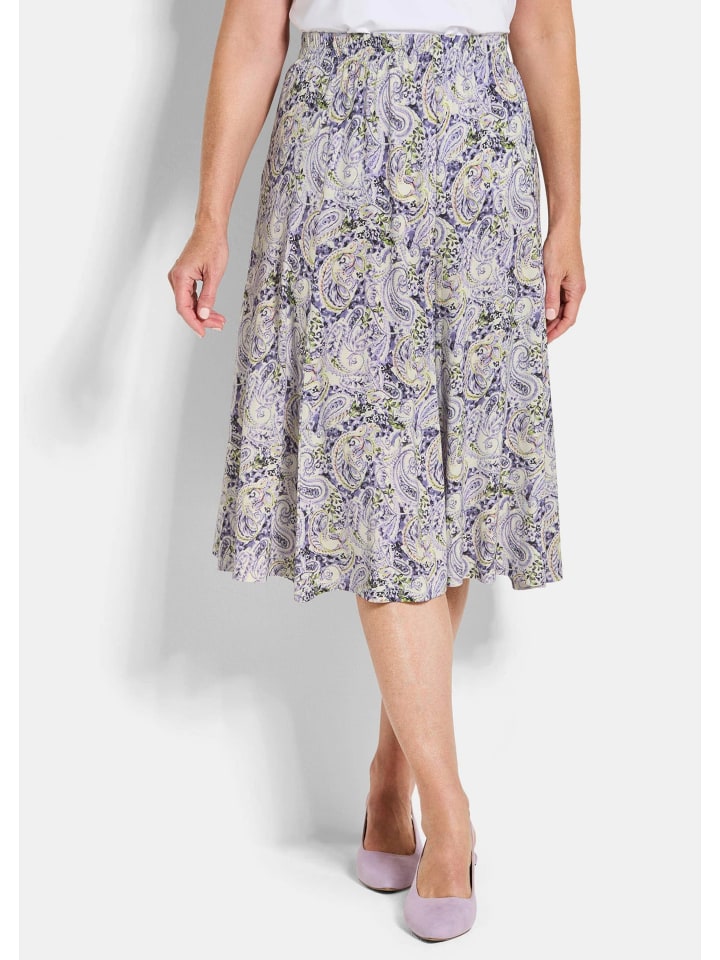 GOLDNER Трикотажная юбка, юбка с принтом «пейсли» сиреневого/зеленого цвета
GOLDNER Трикотажная юбка, юбка с принтом «пейсли» сиреневого/зеленого цвета