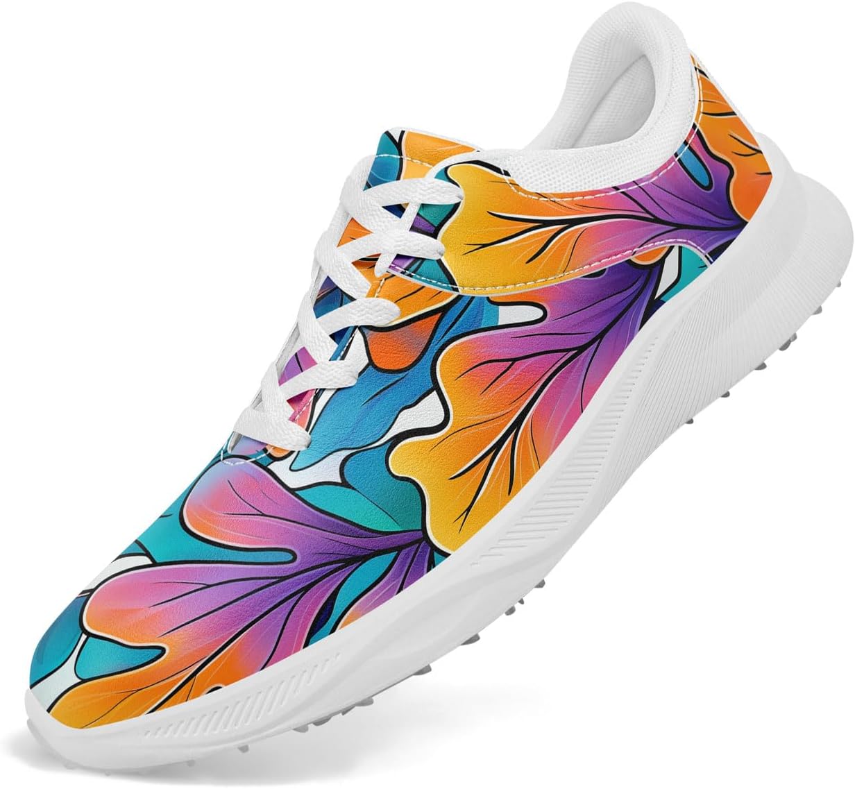 Разноцветные женские гольф-кроссовки без шипов, дышащие кроссовки для гольфа с тропическим цветочным принтом, спортивная обувь, модная обувь Onegam
Разноцветные женские гольф-кроссовки без шипов, дышащие кроссовки для гольфа с тропическим цветочным принтом, спортивная обувь, модная обувь Onegam