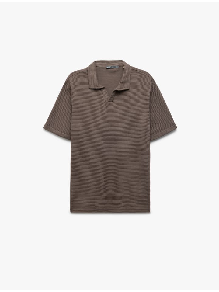 Рубашка-поло KOTON, коричневый
Рубашка-поло KOTON, коричневый