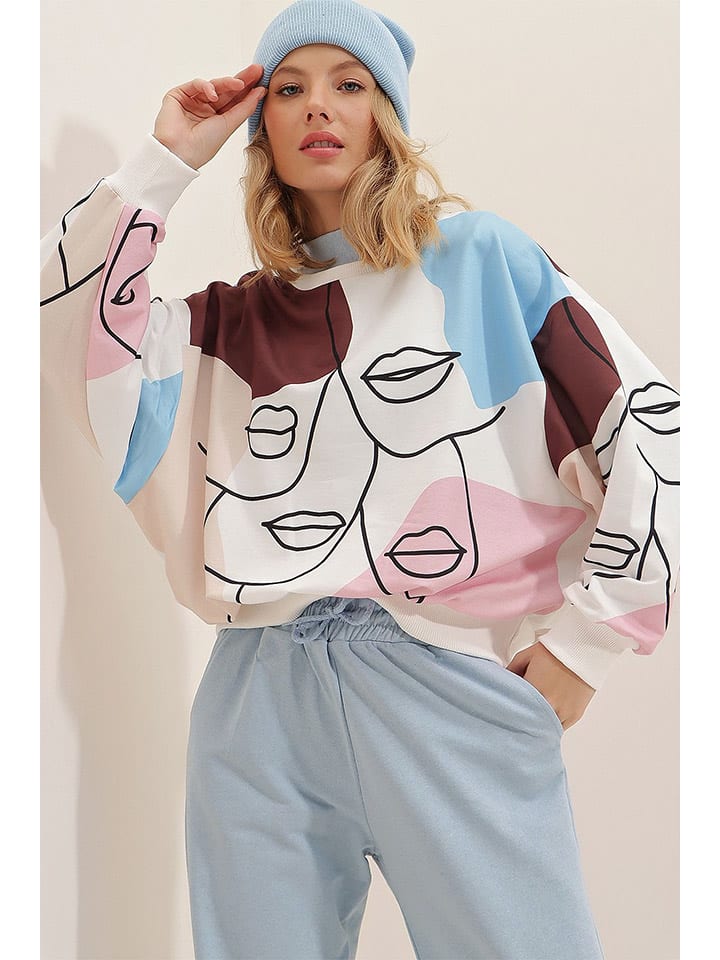 Толстовка коричневого/голубого/кремового цвета trendyol
Толстовка коричневого/голубого/кремового цвета trendyol