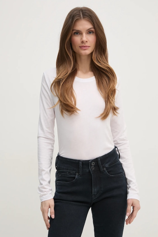 Лонгслив Sisley, белый 
Лонгслив Sisley, белый