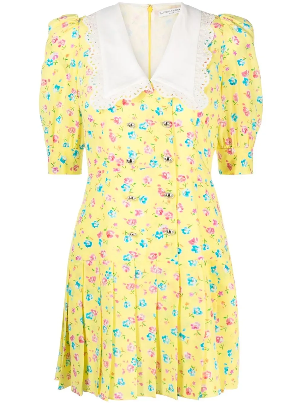 Платье мини с цветочным принтом Alessandra Rich, желтый
Платье мини с цветочным принтом Alessandra Rich, желтый