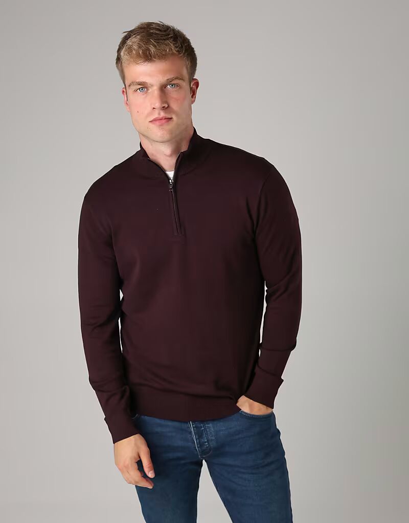 Вязаный джемпер с застежкой-молнией 1/2 French Connection, винный
Вязаный джемпер с застежкой-молнией 1/2 French Connection, винный