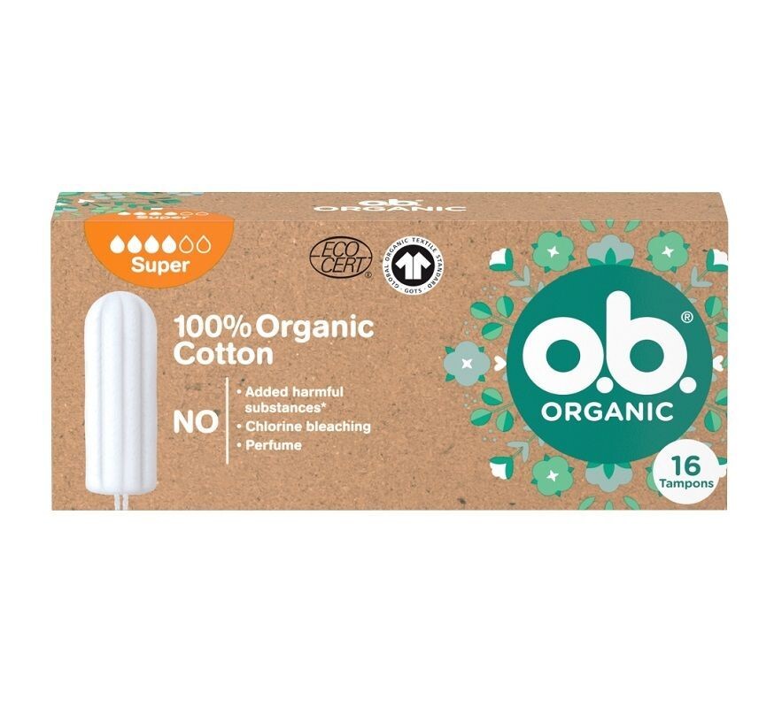 O.B. Organic Super гигиенические тампоны, 16 шт.
O.B. Organic Super гигиенические тампоны, 16 шт.