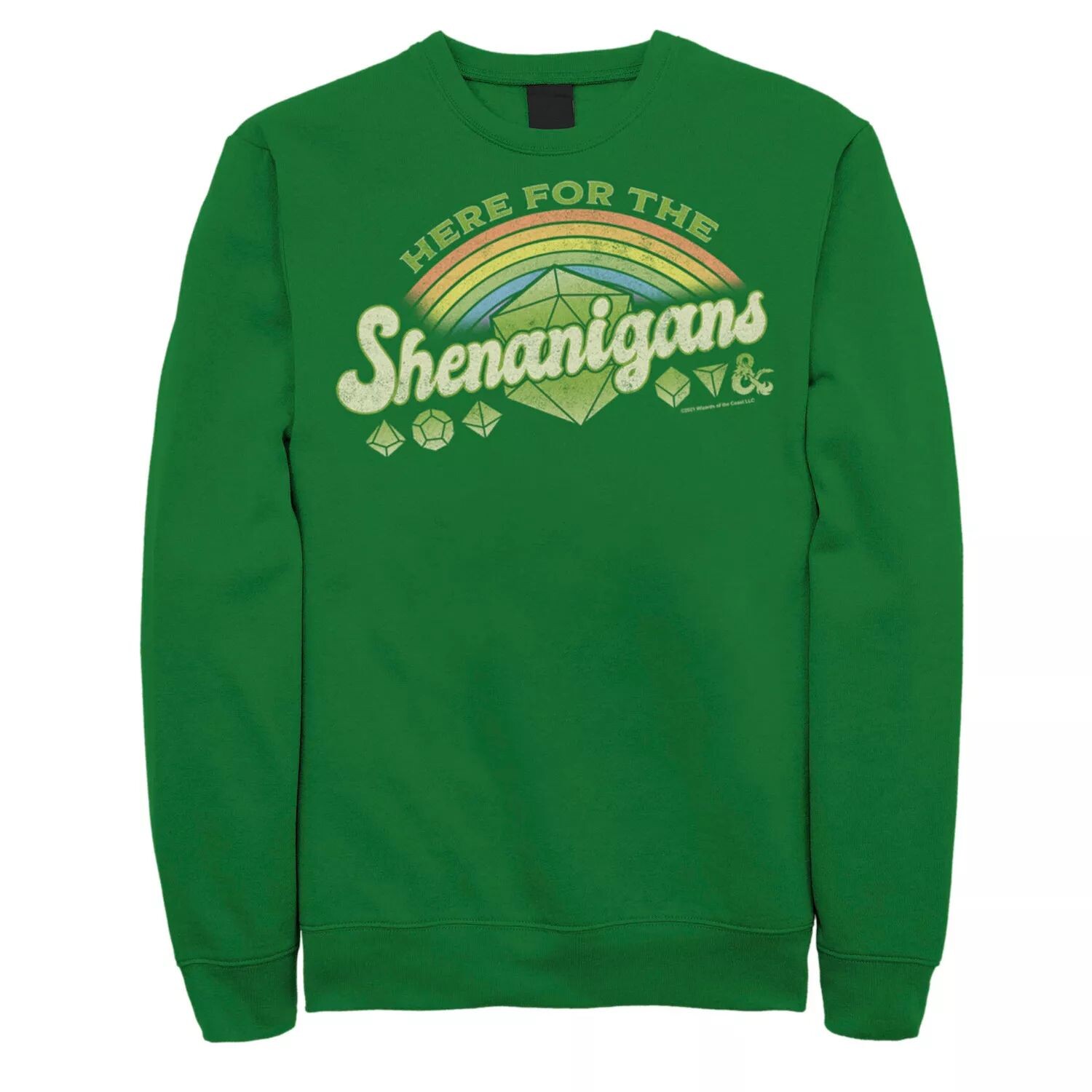 Мужской свитшот ко Дню Святого Патрика Dungeons & Dragons "Here For Shenanigans" Licensed Character
Мужской свитшот ко Дню Святого Патрика Dungeons & Dragons "Here For Shenanigans" Licensed Character