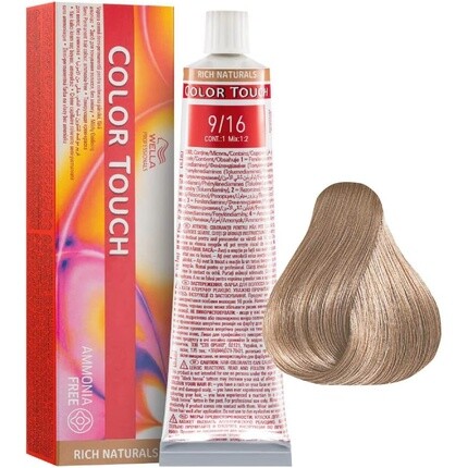 Полуперманентная краска для волос Professionals Color Touch 9/16 Светло-русый пепельно-фиолетовый 60 мл, Wella
Полуперманентная краска для волос Professionals Color Touch 9/16 Светло-русый пепельно-фиолетовый 60 мл, Wella