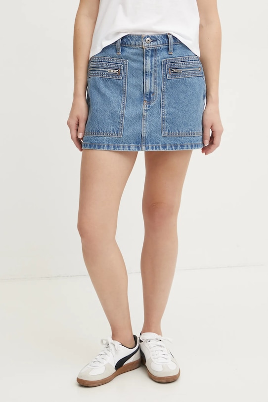 Джинсовая юбка Abercrombie & Fitch, синий 
Джинсовая юбка Abercrombie & Fitch, синий