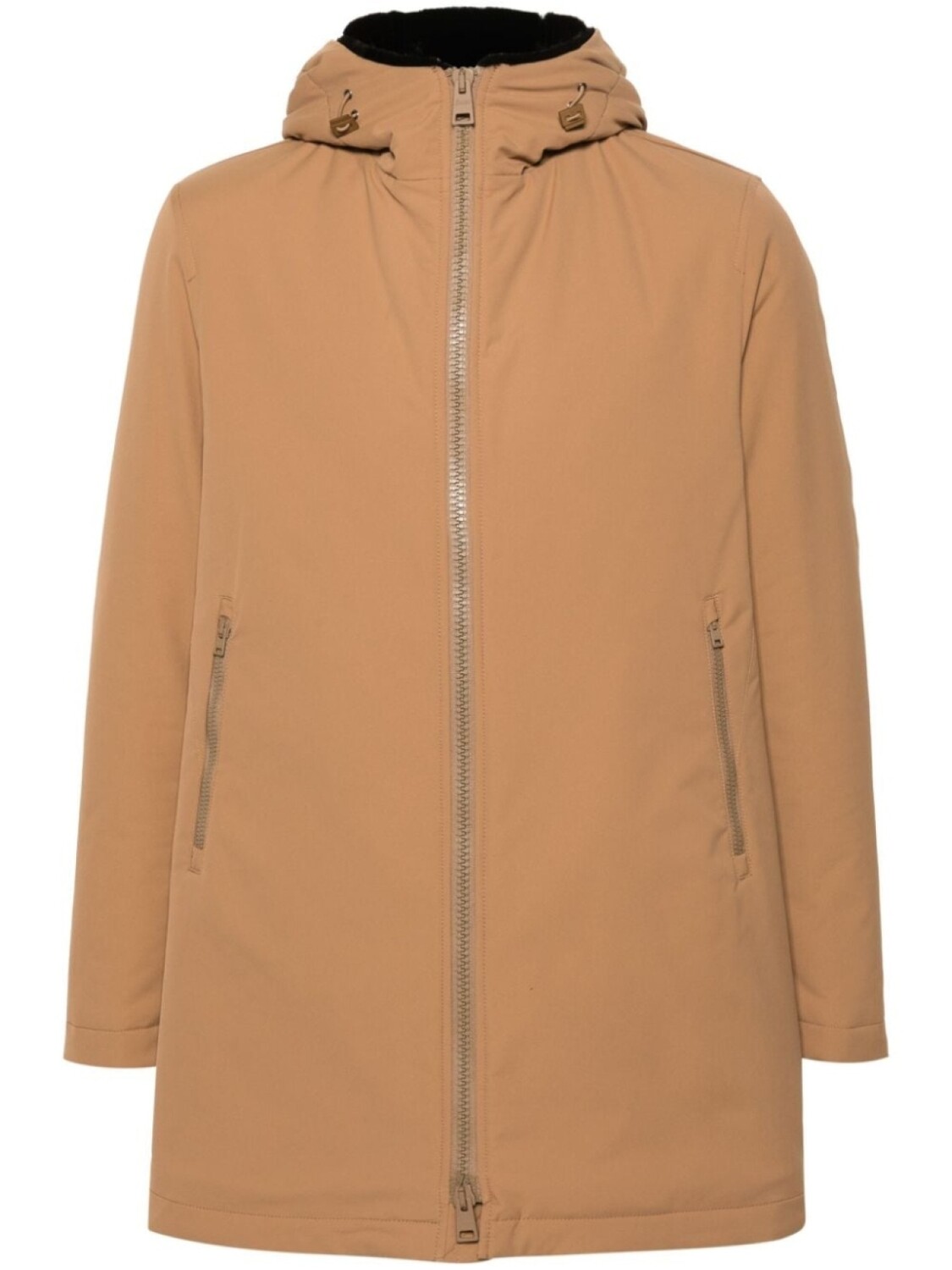 Herno парка на молнии с капюшоном, нейтральный цвет
Herno парка на молнии с капюшоном, нейтральный цвет