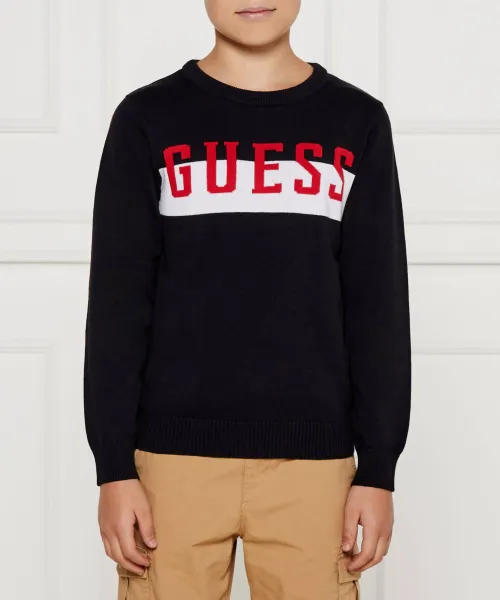 Свитер Regular fit Guess, черный 
Свитер Regular fit Guess, черный