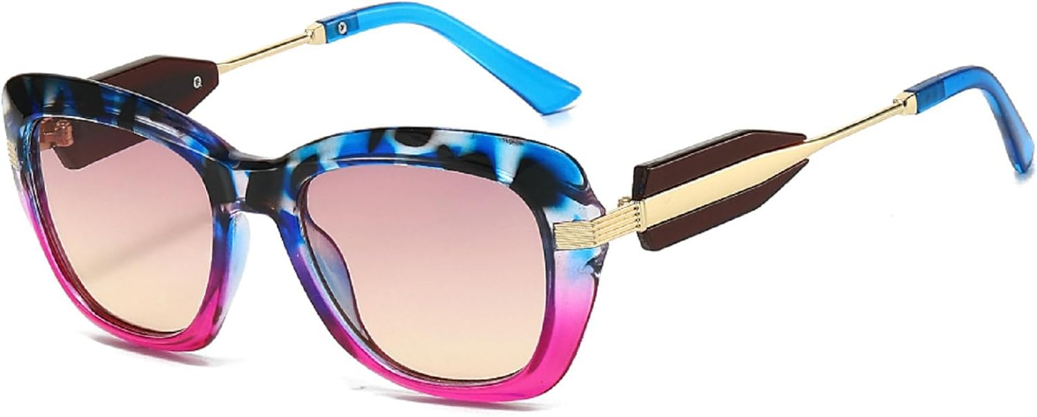 Ретро-солнцезащитные очки «кошачий глаз» для женщин, модные квадратные солнцезащитные очки большого размера, металлическая оправа, защита от УФ-излучения mincl, Blue Purple
Ретро-солнцезащитные очки «кошачий глаз» для женщин, модные квадратные солнцезащитные очки большого размера, металлическая оправа, защита от УФ-излучения mincl, Blue Purple