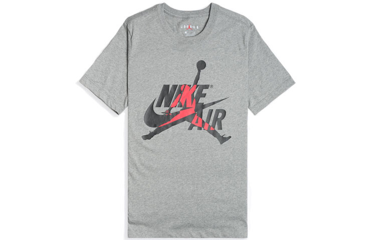 Футболка мужская серая Jordan, серый 
Футболка мужская серая Jordan, серый