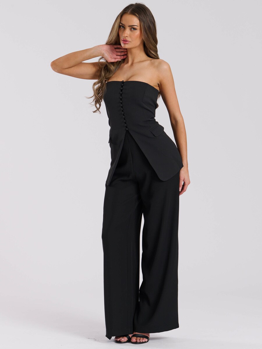 Широкие брюки со складками спереди Finding Friday, черный
Широкие брюки со складками спереди Finding Friday, черный