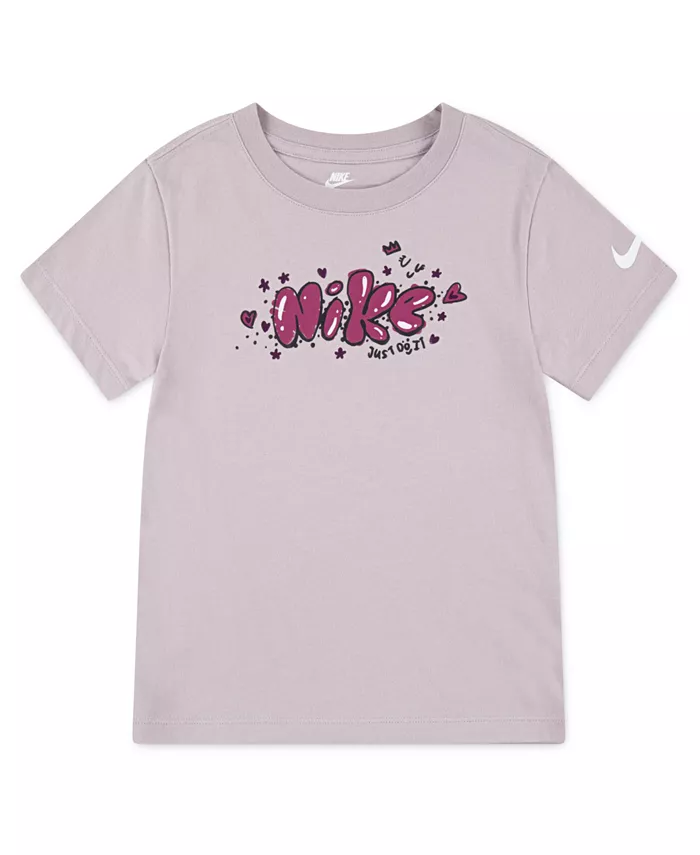 Футболка с коротким рукавом для малышей и маленьких девочек Nike, фиолетовый
Футболка с коротким рукавом для малышей и маленьких девочек Nike, фиолетовый