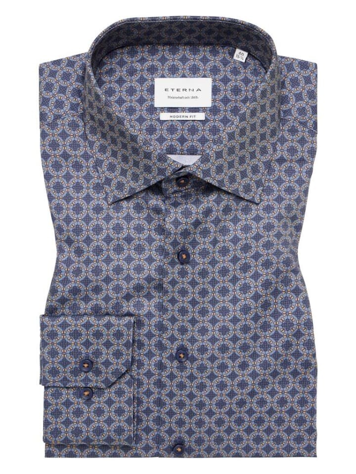 Рубашка с длинным рукавом Eterna, темно-синий
Рубашка с длинным рукавом Eterna, темно-синий
