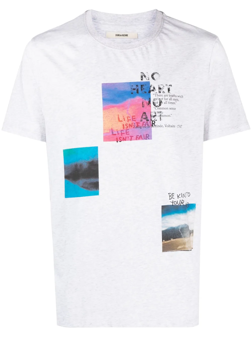 Меланжевая футболка с графичным принтом Zadig&Voltaire, серый
Меланжевая футболка с графичным принтом Zadig&Voltaire, серый