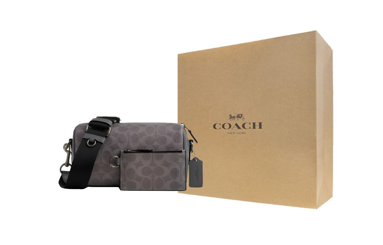 Кожаная сумка через плечо женская серая COACH, Gift Box Set (Basic Set+желтый Box)
Кожаная сумка через плечо женская серая COACH, Gift Box Set (Basic Set+желтый Box)