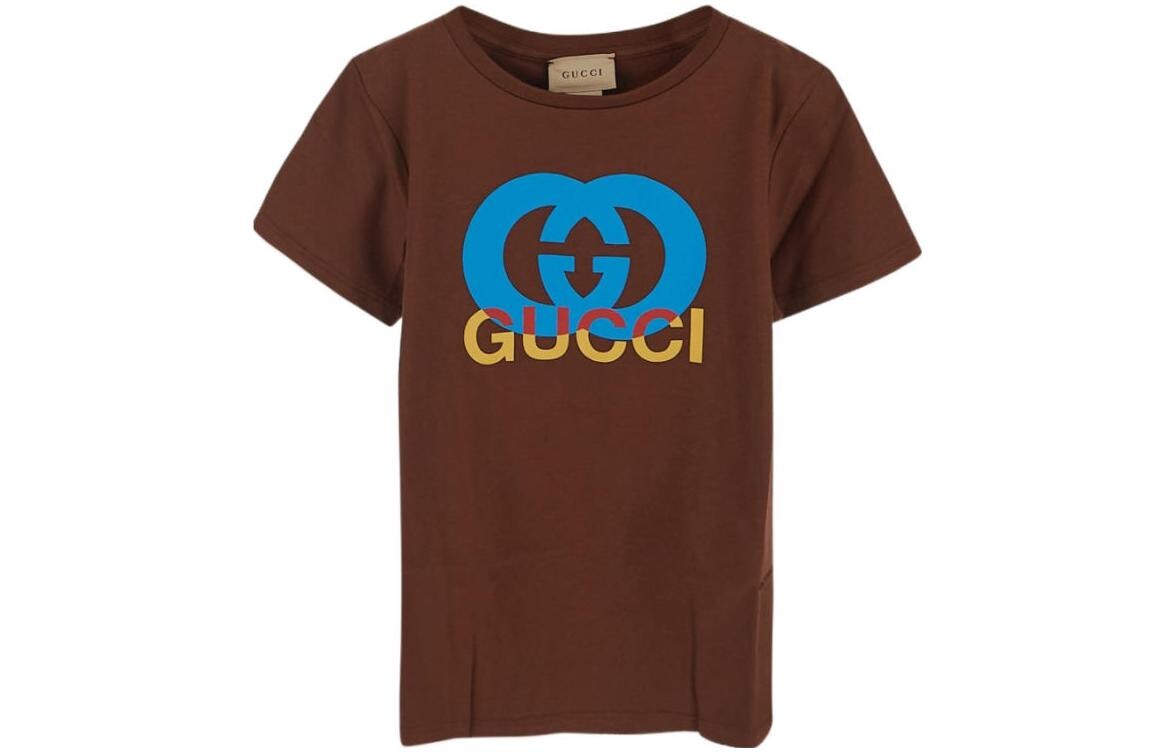 Футболка детская Gucci, коричневый
Футболка детская Gucci, коричневый