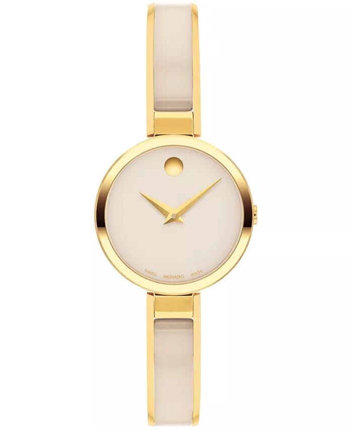 Женские часы Moda Swiss Quartz Taupe Ceramic с золотисто-желтым PVD-покрытием, 24 мм Movado, золото
Женские часы Moda Swiss Quartz Taupe Ceramic с золотисто-желтым PVD-покрытием, 24 мм Movado, золото