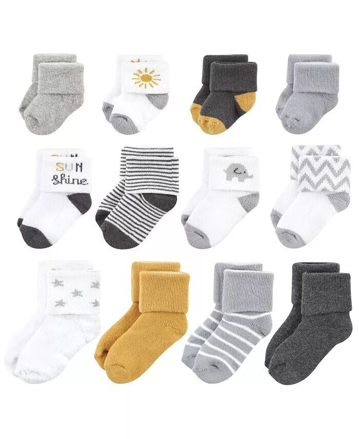 Носки унисекс для мальчиков Baby Grow With Me, 12 шт., Sunshine, 0–24 месяца Hudson Baby, желтый
Носки унисекс для мальчиков Baby Grow With Me, 12 шт., Sunshine, 0–24 месяца Hudson Baby, желтый