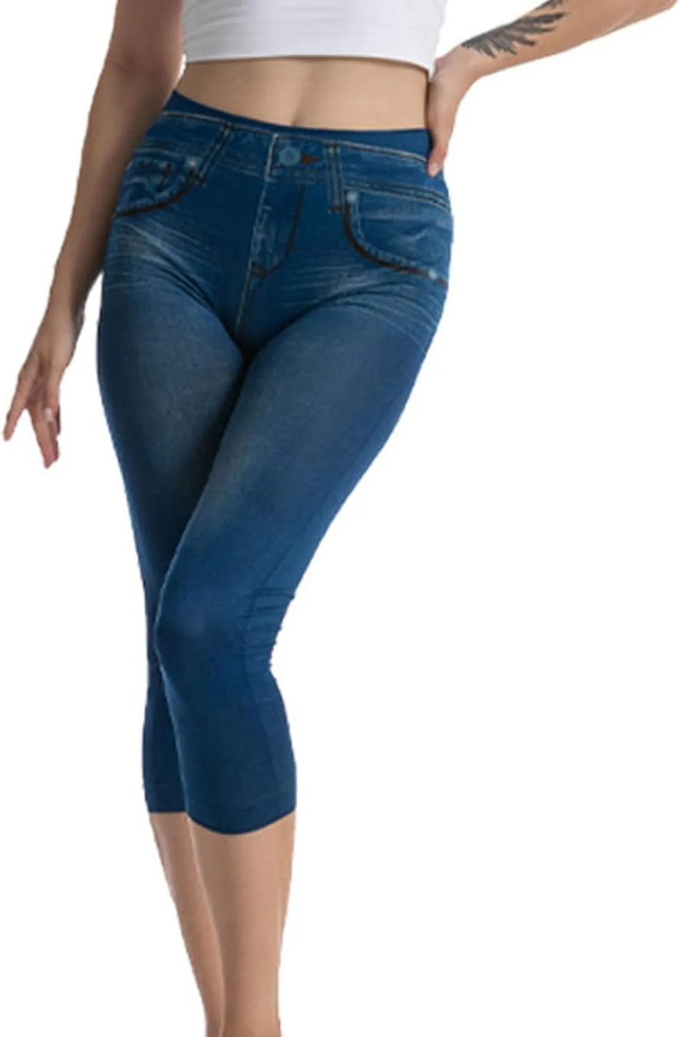 Джинсовые леггинсы для женщин High Waisted с эффектом контроля живота
Джинсовые леггинсы для женщин High Waisted с эффектом контроля живота