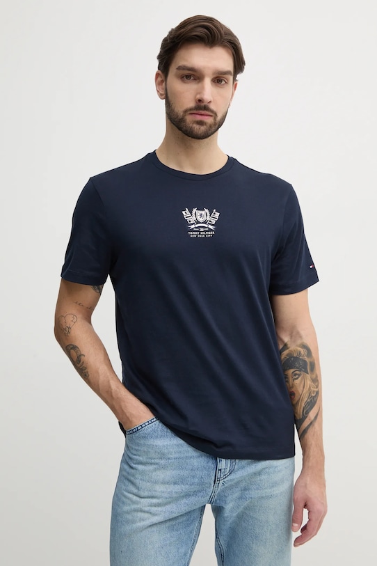 Хлопковая футболка Tommy Hilfiger, темно-синий
Хлопковая футболка Tommy Hilfiger, темно-синий