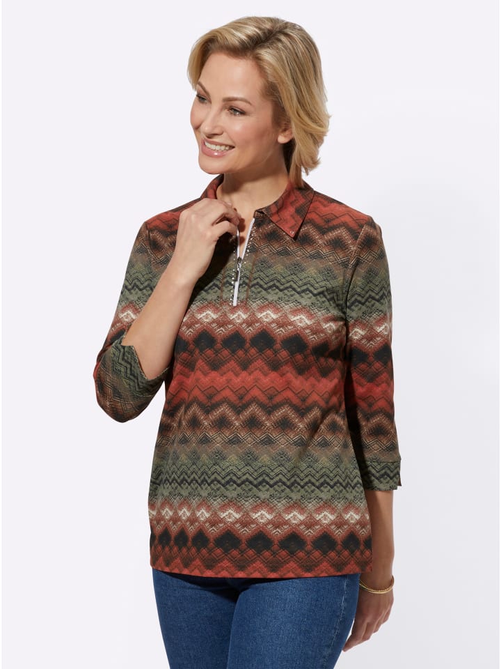 Рубашка поло с принтом терра-хаки WITT WEIDEN
Рубашка поло с принтом терра-хаки WITT WEIDEN