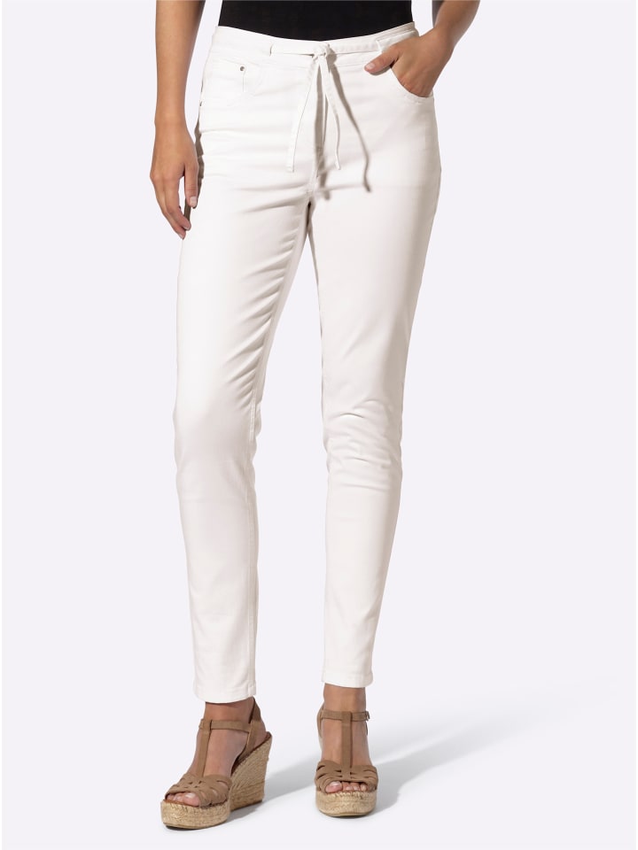 Джинсы с пятью карманами цвета экрю Heine
Джинсы с пятью карманами цвета экрю Heine