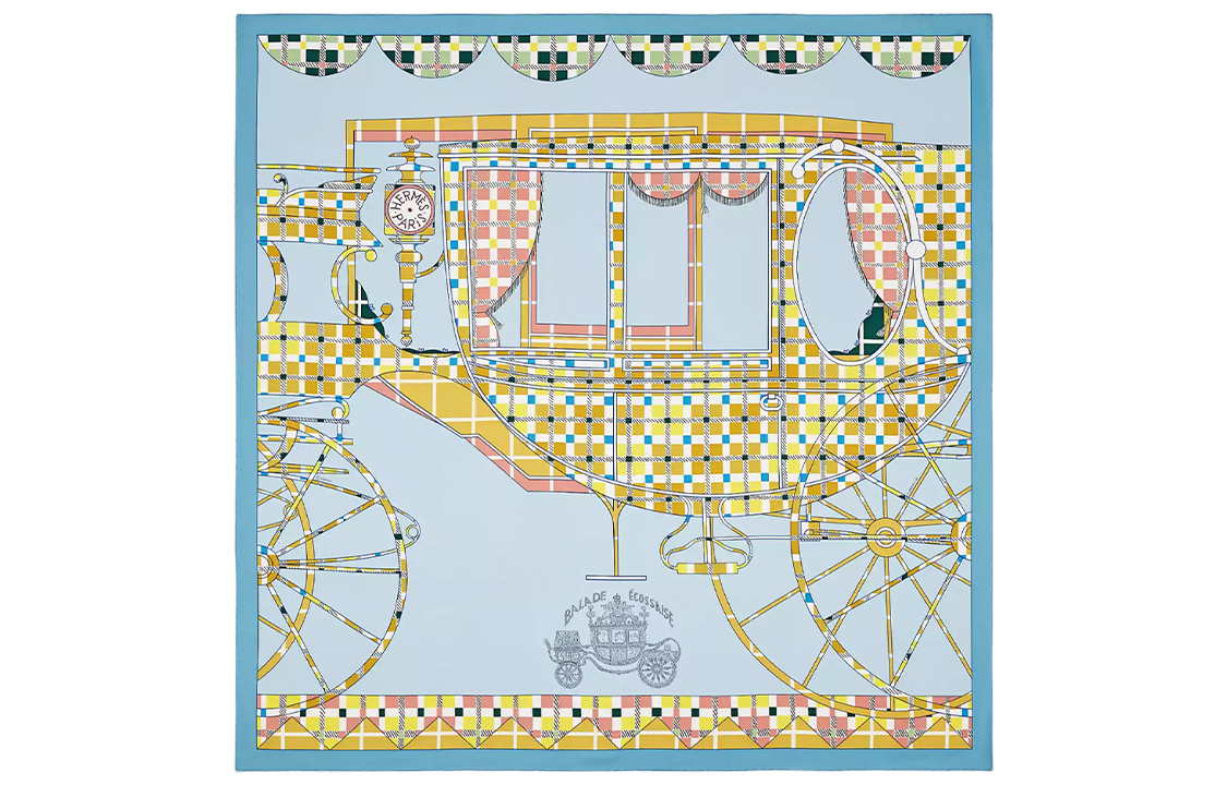 Шёлковый платок женский синий HERMES
Шёлковый платок женский синий HERMES