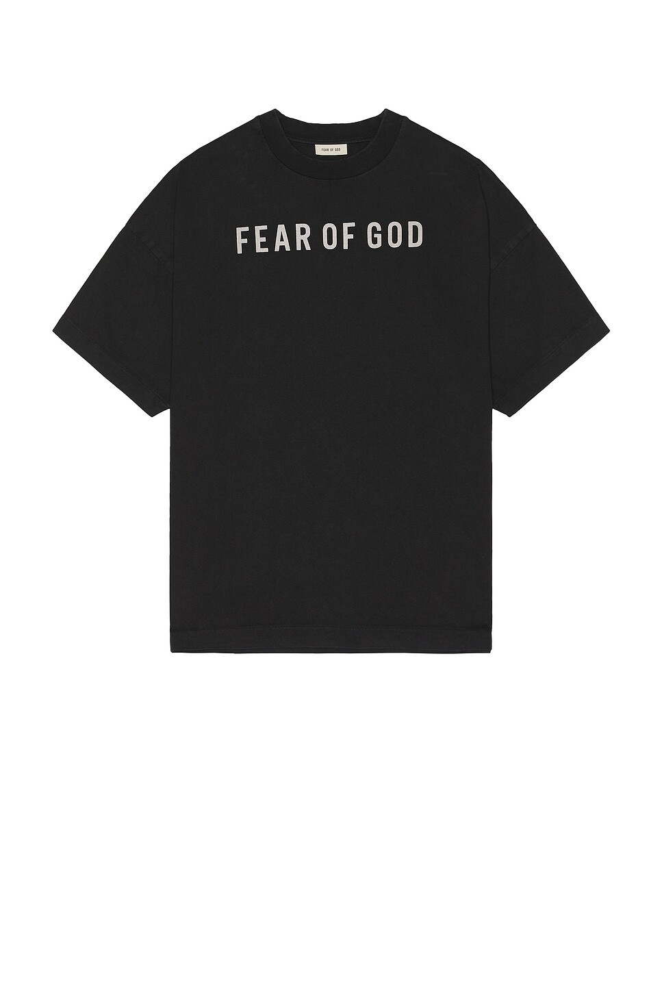 Серая футболка с короткими рукавами и логотипом Fear Of God, черный
Серая футболка с короткими рукавами и логотипом Fear Of God, черный