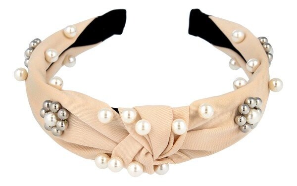 Ecarla, Декоративная повязка для волос с завязкой и жемчугом 01 кремовый
Ecarla, Декоративная повязка для волос с завязкой и жемчугом 01 кремовый