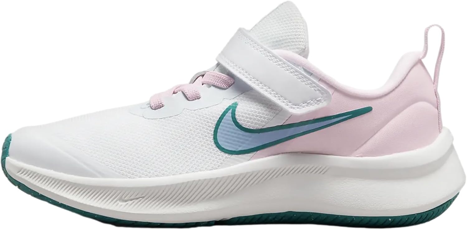 Кроссовки для гимнастики Nike Star Runner 3 (PSV), унисекс, детские, белый/розовый
Кроссовки для гимнастики Nike Star Runner 3 (PSV), унисекс, детские, белый/розовый