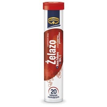 Kruger, Шипучие витамины, железо + фолиевая кислота + витамин С, 90 г Inna marka
Kruger, Шипучие витамины, железо + фолиевая кислота + витамин С, 90 г Inna marka