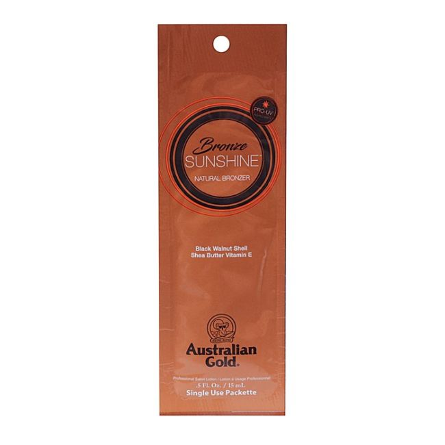 Крем для загара в солярии Bronze Sunshine Australian Gold, 15 мл
Крем для загара в солярии Bronze Sunshine Australian Gold, 15 мл