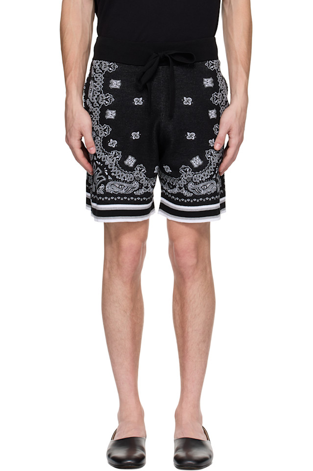 Бандана шорты Amiri, черный
Бандана шорты Amiri, черный