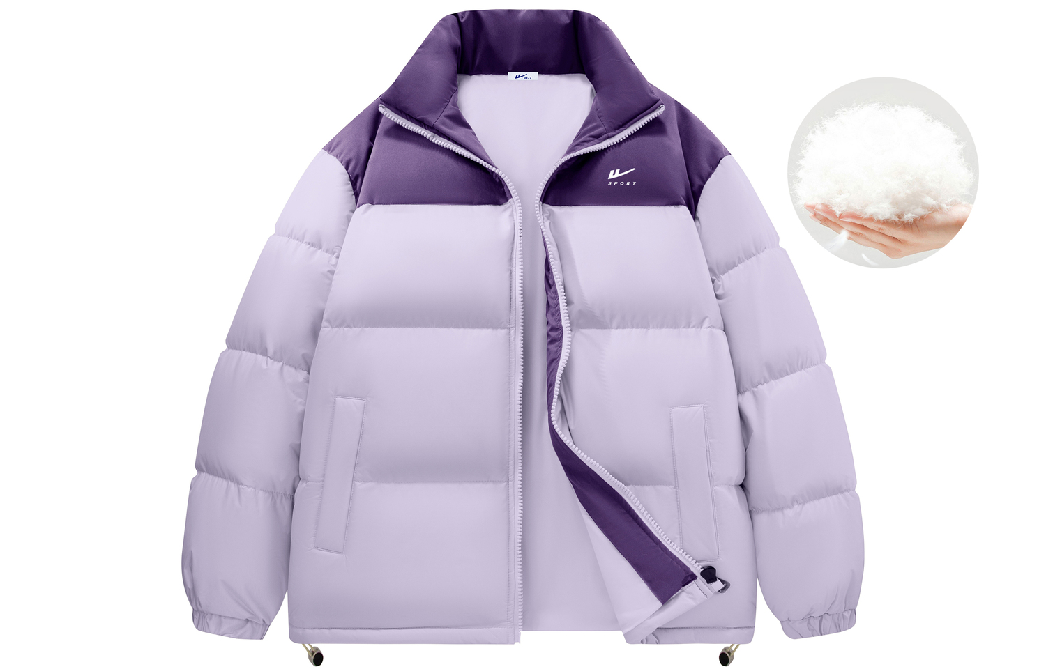 WARRIOR Пуховик унисекс серии Candy Cube, Purple Multicolor
WARRIOR Пуховик унисекс серии Candy Cube, Purple Multicolor