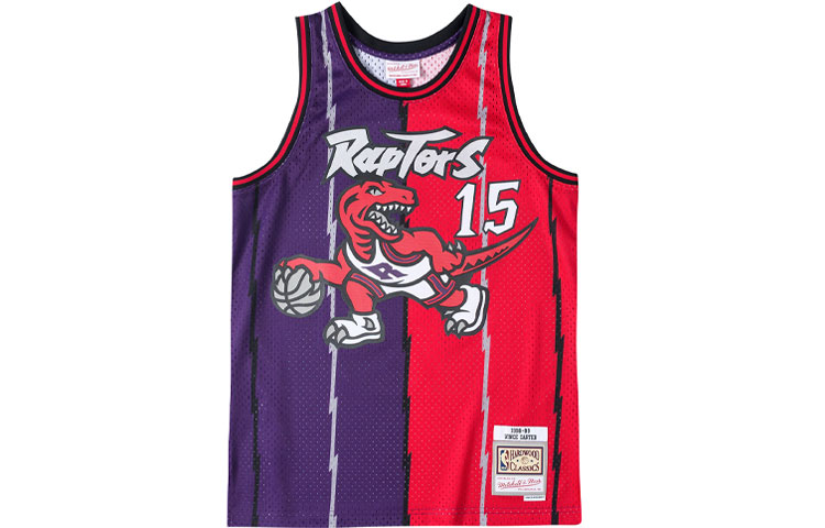 Винс Картер, НБА, «Торонто Рэпторс», майка Swingman 1998 года Mitchell Ness, красный фиолетовый
Винс Картер, НБА, «Торонто Рэпторс», майка Swingman 1998 года Mitchell Ness, красный фиолетовый