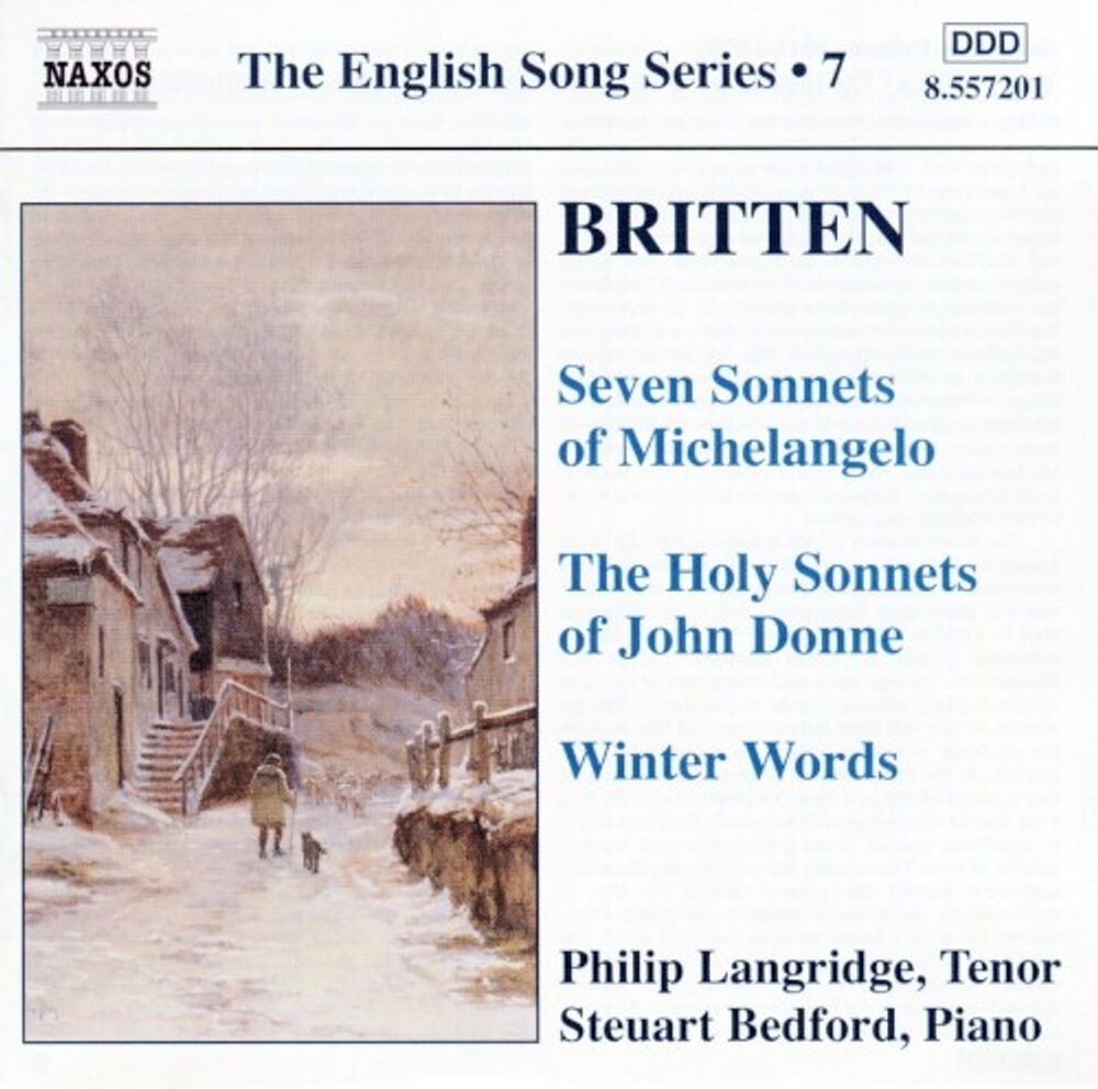 Диск CD Seven Sonnets Of Michelangelo / The Holy Sonnets Of John Donne / Winter Words - Benjamin Britten, Philip Langridge, Steuart Bedford
Диск CD Seven Sonnets Of Michelangelo / The Holy Sonnets Of John Donne / Winter Words - Benjamin Britten, Philip Langridge, Steuart Bedford