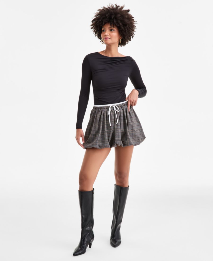 Женская мини-юбка-пуховик в клетку с двойным поясом Bar III, Plaid A
Женская мини-юбка-пуховик в клетку с двойным поясом Bar III, Plaid A