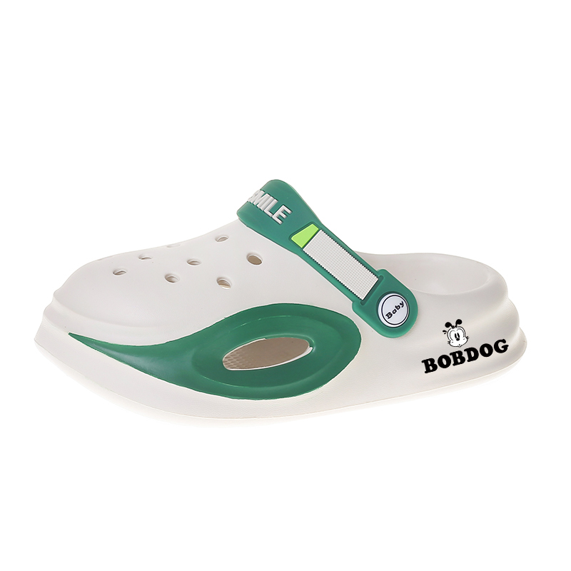 Детские дышащие сабо из износостойкого материала EVA BOBDOG, белый/зеленый
Детские дышащие сабо из износостойкого материала EVA BOBDOG, белый/зеленый